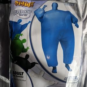 Blue inflatable costume
